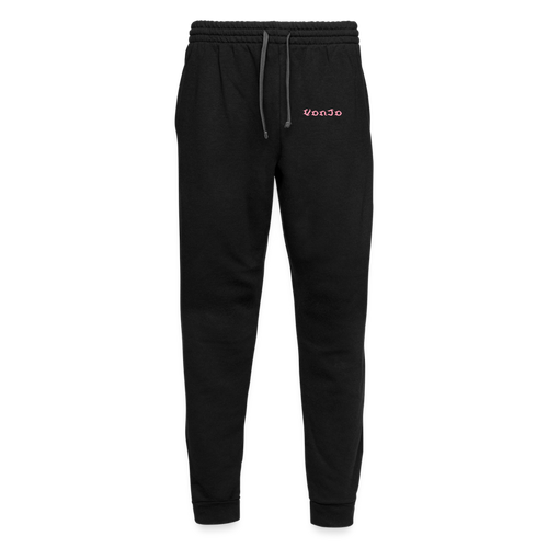 Unisex God is Love Joggers Pink Letters - black/asphalt