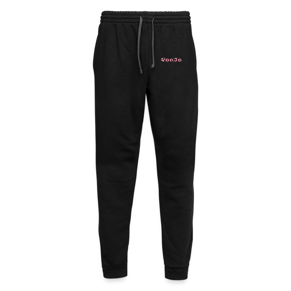 Unisex God is Love Joggers Pink Letters - black/asphalt