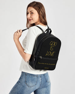 God is Love Classic Faux Leather Backpack