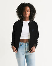 Load image into Gallery viewer, Black VonJo Women&#39;s Bomber Jacket
