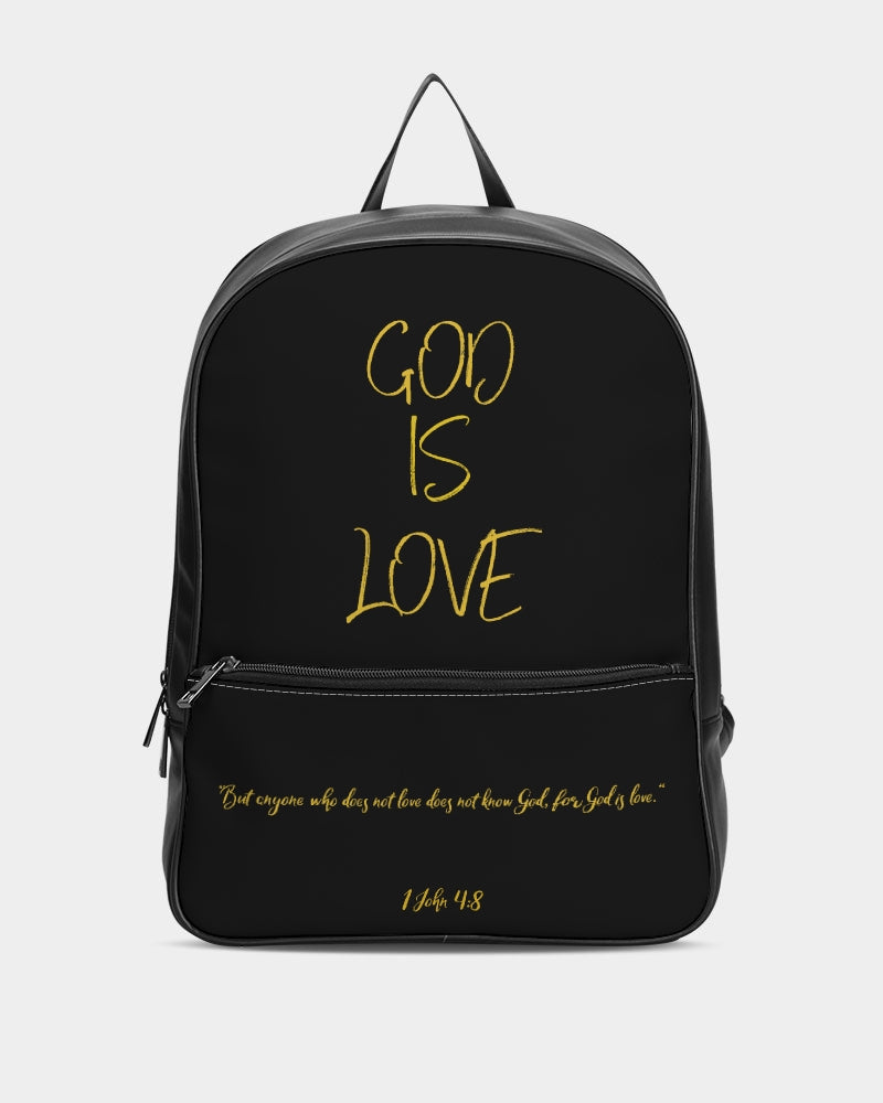 God is Love Classic Faux Leather Backpack