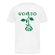 Load image into Gallery viewer, Men&#39;s VonJo Floral (Green Letter) Tee - white
