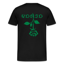 Load image into Gallery viewer, Men&#39;s VonJo Floral (Green Letter) Tee - black
