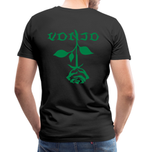 Load image into Gallery viewer, Men&#39;s VonJo Floral (Green Letter) Tee - black
