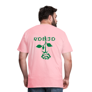 Men's VonJo Floral (Green Letter) Tee - pink