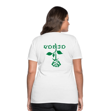 Load image into Gallery viewer, Women&#39;s VonJo Floral (Green Letter) Tee - white
