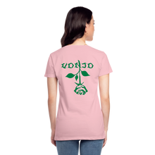 Load image into Gallery viewer, Women&#39;s VonJo Floral (Green Letter) Tee - pink
