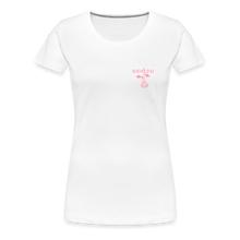 Load image into Gallery viewer, Women&#39;s VonJo Floral (Pink Letter) Tee - white
